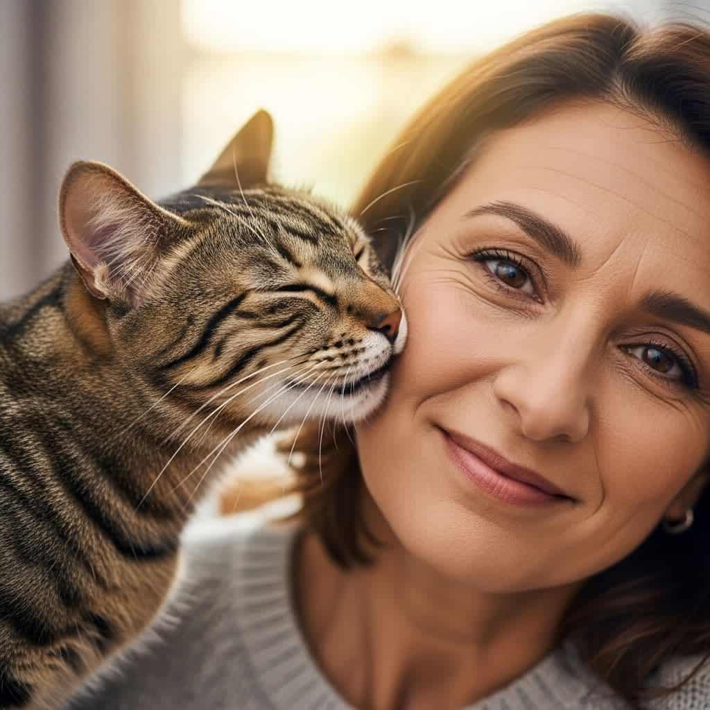 Cliente de MundoAnimalia con su gata
